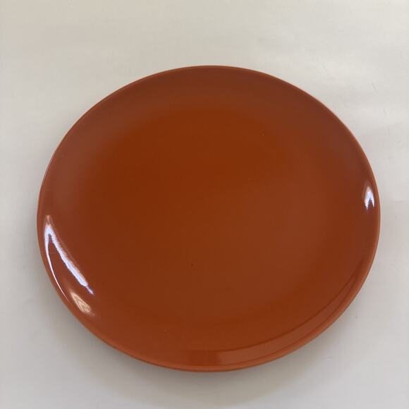 IKEA FARGRIK Burnt Orange Rust Dinner Plate Stoneware 10.5" MCM FALL Replacement - Picture 5 of 7